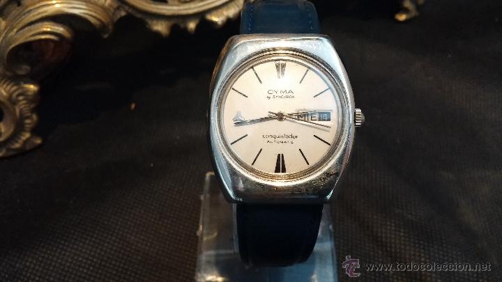 Relojes autom&aacute;ticos: Antiguo reloj Cyma autom&aacute;tico Conquistador by Synchron - Foto 26