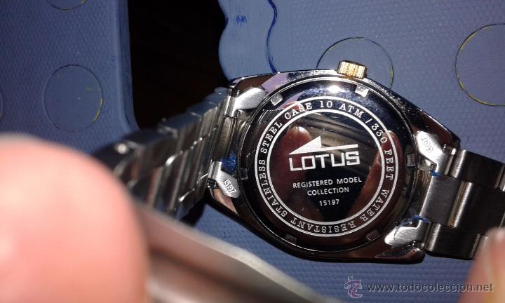 Relojes autom&aacute;ticos: Reloj lotus de acero - Foto 2