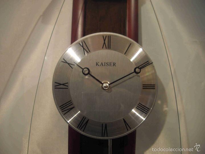 Relojes autom&aacute;ticos: RELOJ PARED KAISE PLATEADO - Foto 2