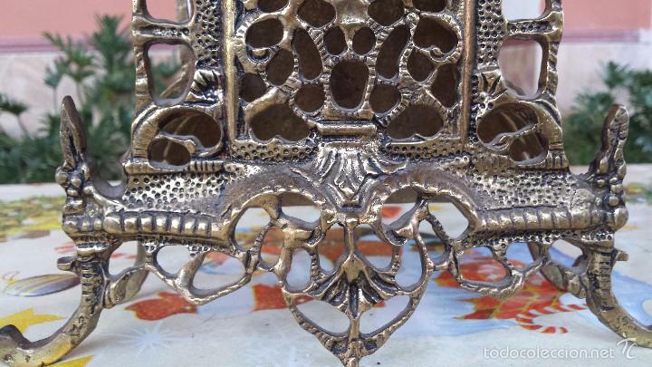 Relojes autom&aacute;ticos: antiguo reloj de bronce, - Foto 2
