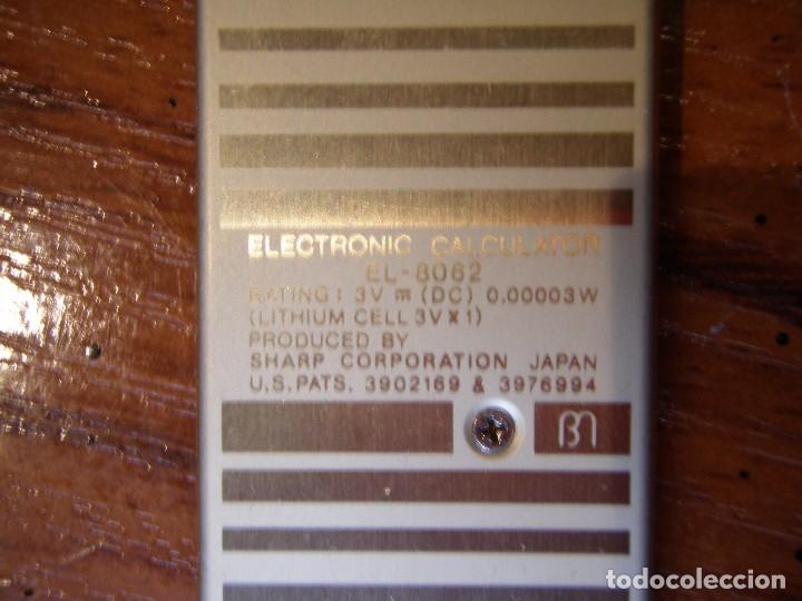 Relojes autom&aacute;ticos: RELOJ CALCULADORA ALARMA SHARP EL-8062 EL8062 - Foto 5