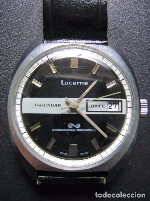 Relojes autom&aacute;ticos: Reloj de caballero Lucerne. No funciona - Foto 1