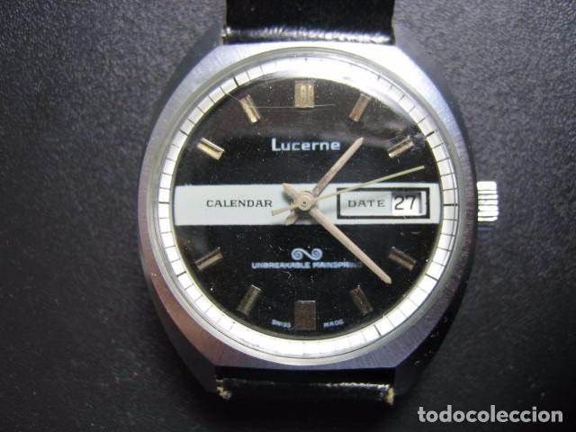 Relojes autom&aacute;ticos: Reloj de caballero Lucerne. No funciona - Foto 3