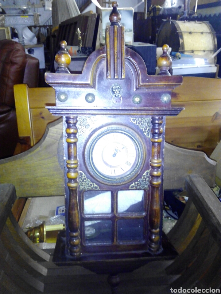 Relojes autom&aacute;ticos: Reloj de pared caja de madera - Foto 1