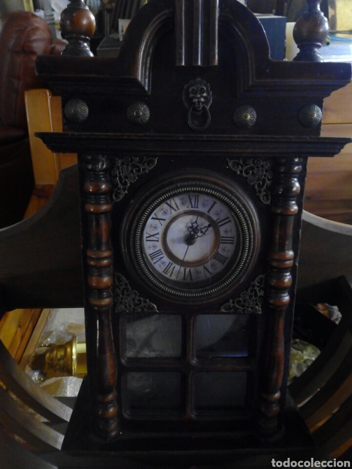 Relojes autom&aacute;ticos: Reloj de pared caja de madera - Foto 2
