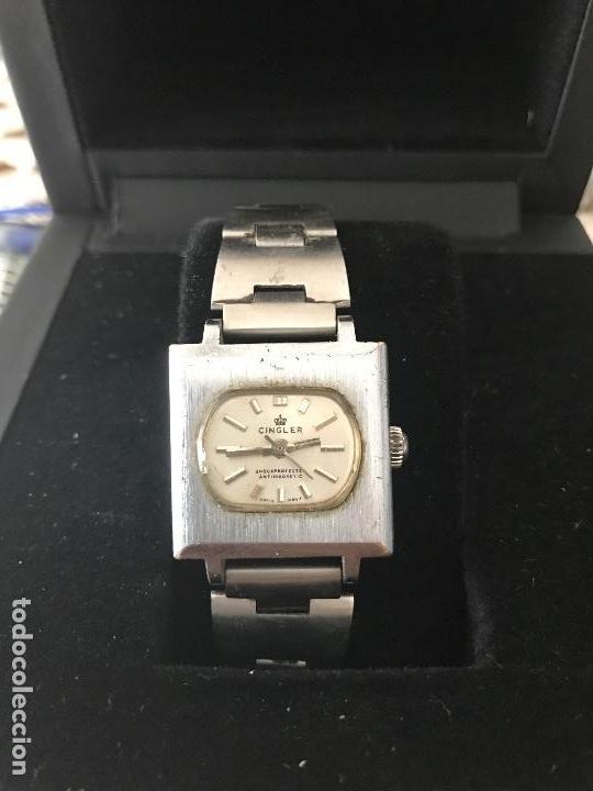 Relojes autom&aacute;ticos: RELOJ CINGLER DE MUJER 1970S. - Foto 2