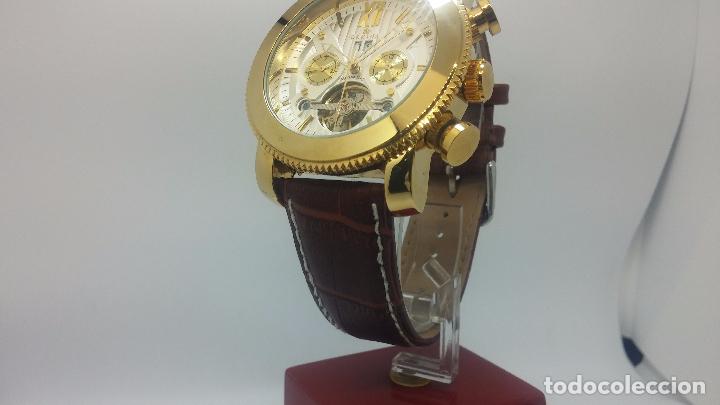 Relojes automáticos: Reloj Skeleton automatico de caballero dorado - Foto 55 - 103809027
