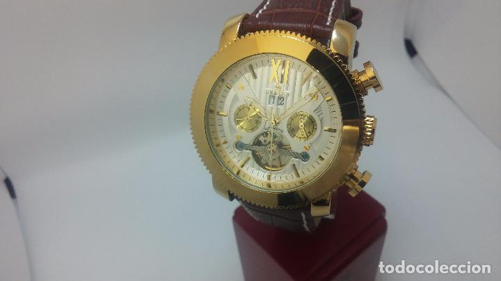 Relojes automáticos: Reloj Skeleton automatico de caballero dorado - Foto 64 - 103809027