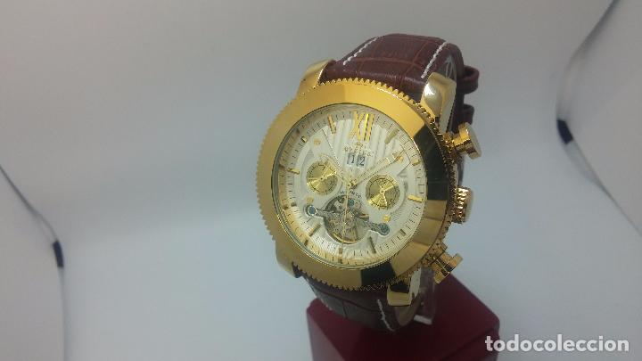 Relojes automáticos: Reloj Skeleton automatico de caballero dorado - Foto 80 - 103809027