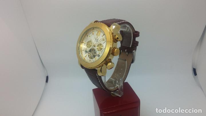Relojes automáticos: Reloj Skeleton automatico de caballero dorado - Foto 82 - 103809027