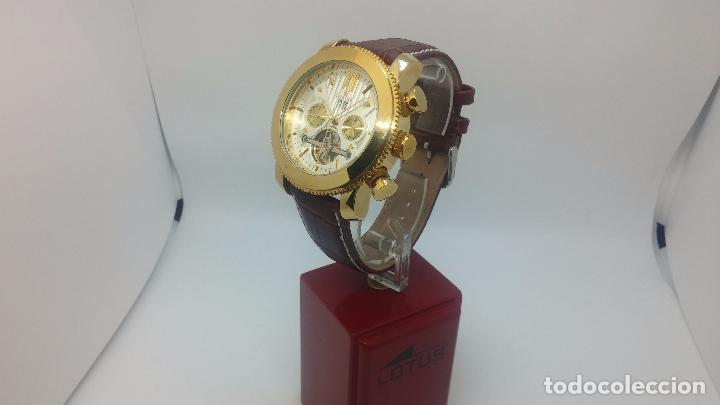 Relojes automáticos: Reloj Skeleton automatico de caballero dorado - Foto 85 - 103809027