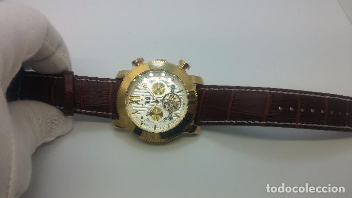 Relojes automáticos: Reloj Skeleton automatico de caballero dorado - Foto 91 - 103809027