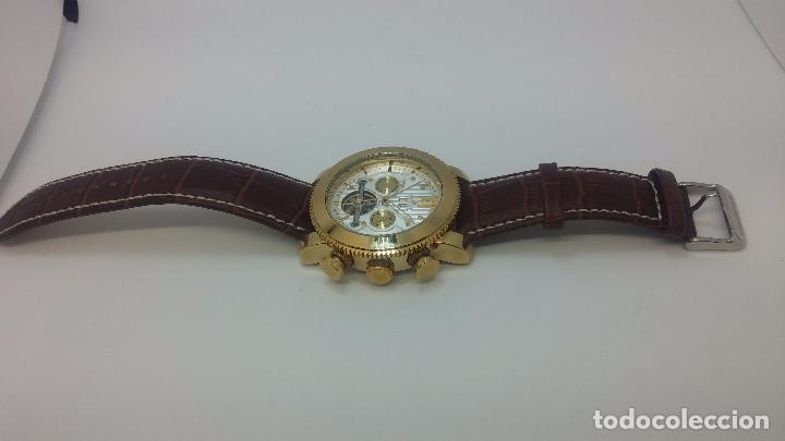 Relojes automáticos: Reloj Skeleton automatico de caballero dorado - Foto 93 - 103809027