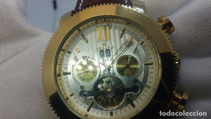 Relojes automáticos: Reloj Skeleton automatico de caballero dorado - Foto 105 - 103809027