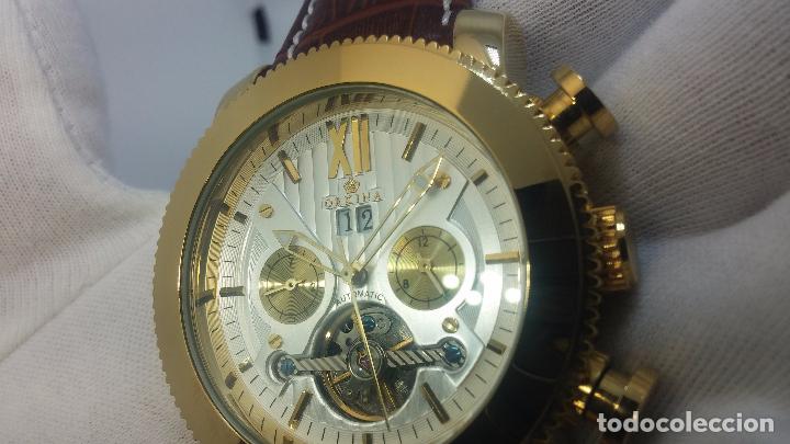 Relojes automáticos: Reloj Skeleton automatico de caballero dorado - Foto 107 - 103809027