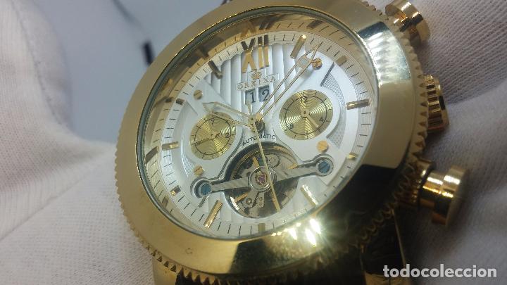Relojes automáticos: Reloj Skeleton automatico de caballero dorado - Foto 110 - 103809027