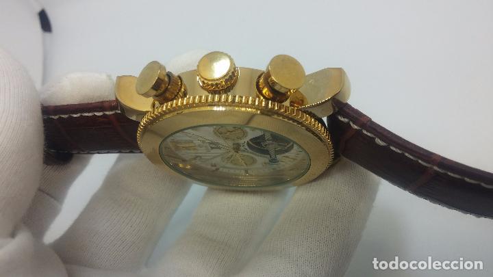 Relojes automáticos: Reloj Skeleton automatico de caballero dorado - Foto 125 - 103809027
