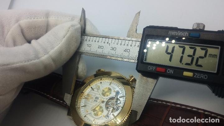 Relojes automáticos: Reloj Skeleton automatico de caballero dorado - Foto 135 - 103809027