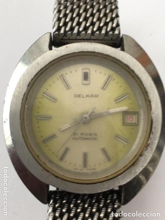 Relojes autom&aacute;ticos: RELOJ DELKAR AUTOMATICO 21 RUBIS FUNCIONANDO SUIZO - Foto 1