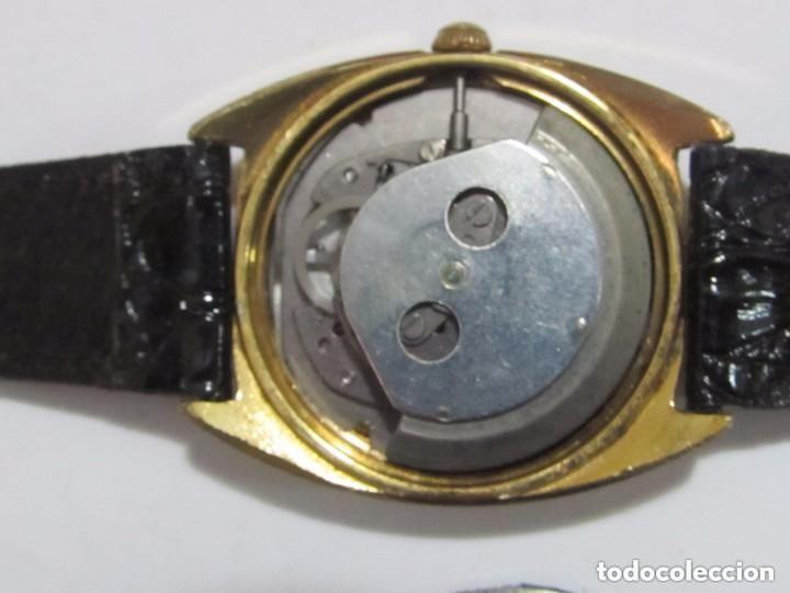 Relojes autom&aacute;ticos: RELOJ AUTOMATICO TIMEX CHAPADO EN ORO DIAL A LAS 3 FUNCIONANDO - Foto 4