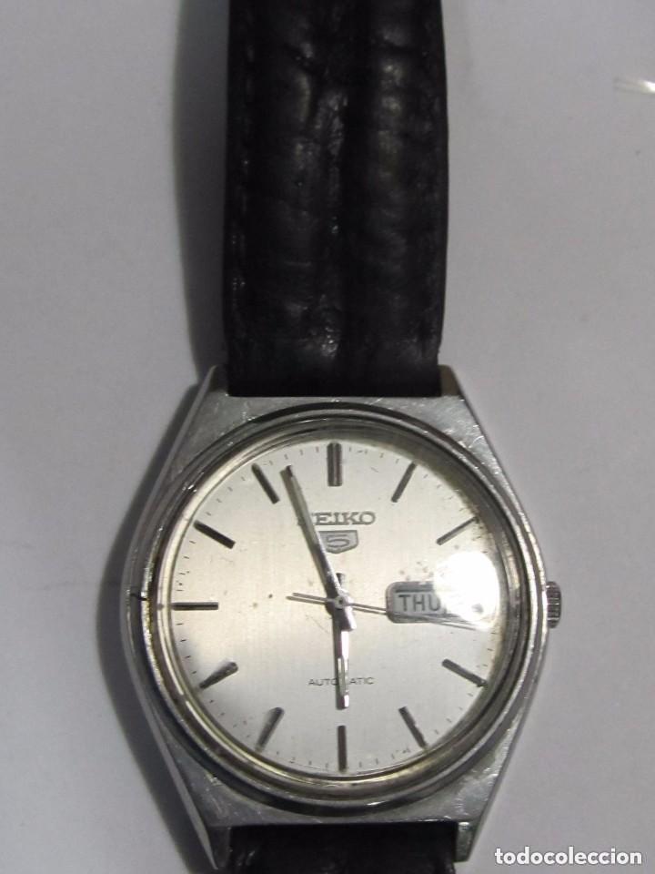 Relojes autom&aacute;ticos: RELOJ AUTOMATICO SEIKO N 5 CORREA DE PIEL - Foto 3