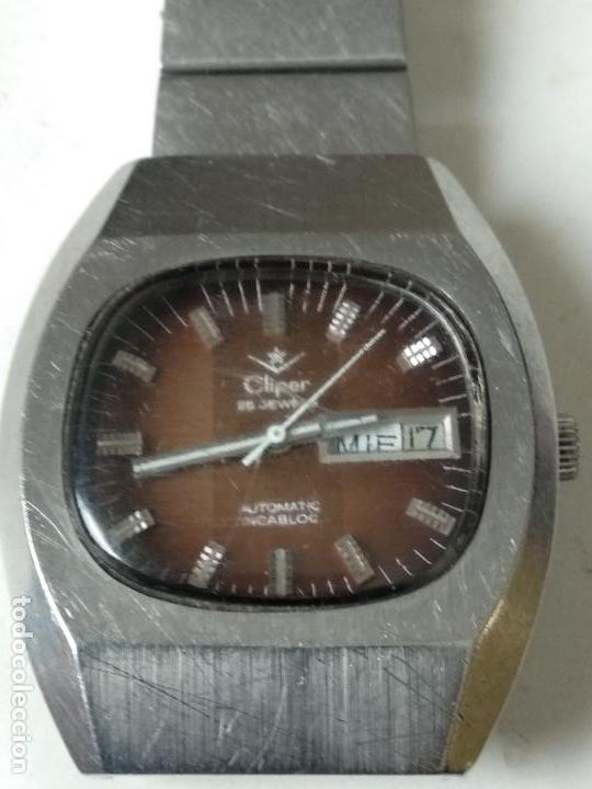 Relojes autom&aacute;ticos: Reloj CLIPER 25 rub&iacute;s, autom&aacute;tico, vintage - Foto 2