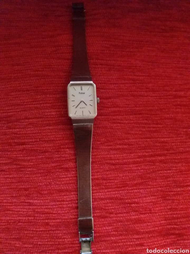 Relojes autom&aacute;ticos: RELOJ -PULSAR- DORADO FUNCIONANDO - Foto 2
