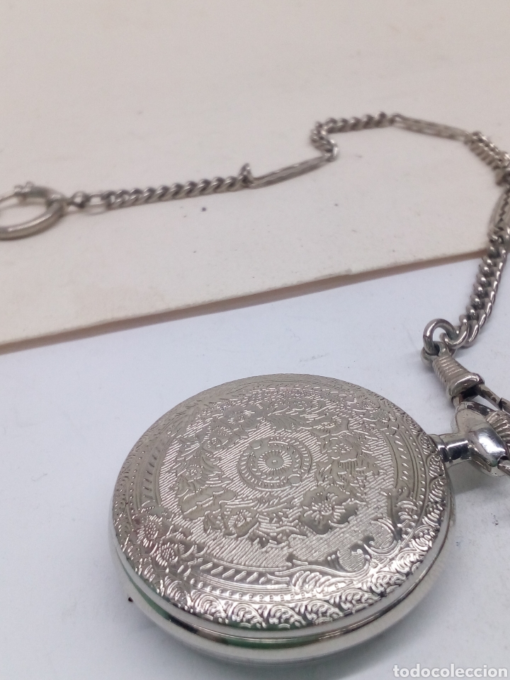 Relojes autom&aacute;ticos: Reloj de bolsillo Quartz con leontina - Foto 3