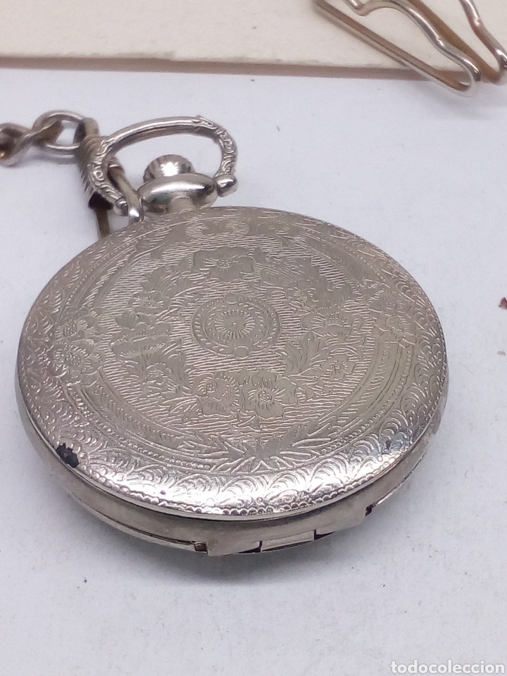 Relojes autom&aacute;ticos: Reloj de bolsillo Ok Quartz con leontina - Foto 2