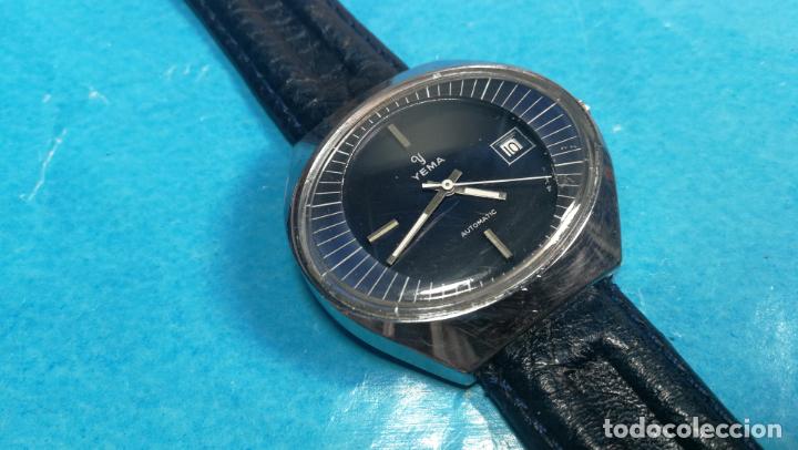 Relojes autom&aacute;ticos: Botito reloj Yema antiguo autom&aacute;tico, funciona bien, grande - Foto 8