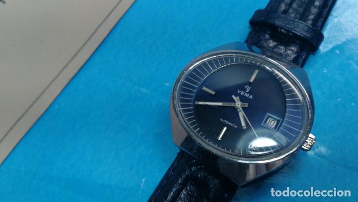 Relojes autom&aacute;ticos: Botito reloj Yema antiguo autom&aacute;tico, funciona bien, grande - Foto 12