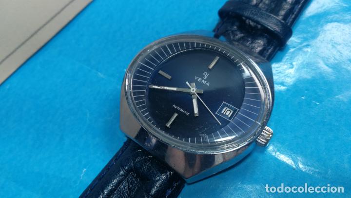Relojes autom&aacute;ticos: Botito reloj Yema antiguo autom&aacute;tico, funciona bien, grande - Foto 13
