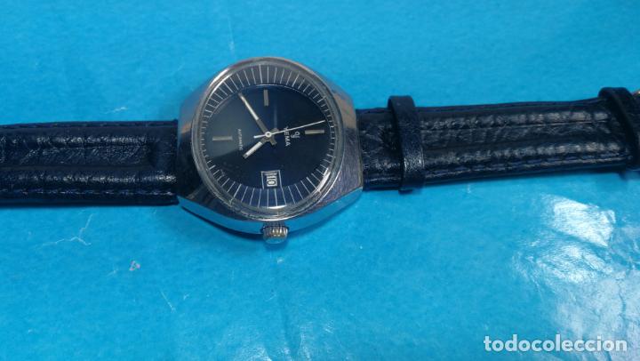 Relojes autom&aacute;ticos: Botito reloj Yema antiguo autom&aacute;tico, funciona bien, grande - Foto 17