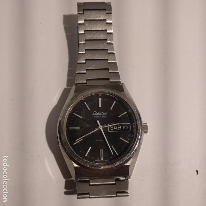 Relojes autom&aacute;ticos: Reloj exactus automatic incabloc funcionando correctamente - Foto 2