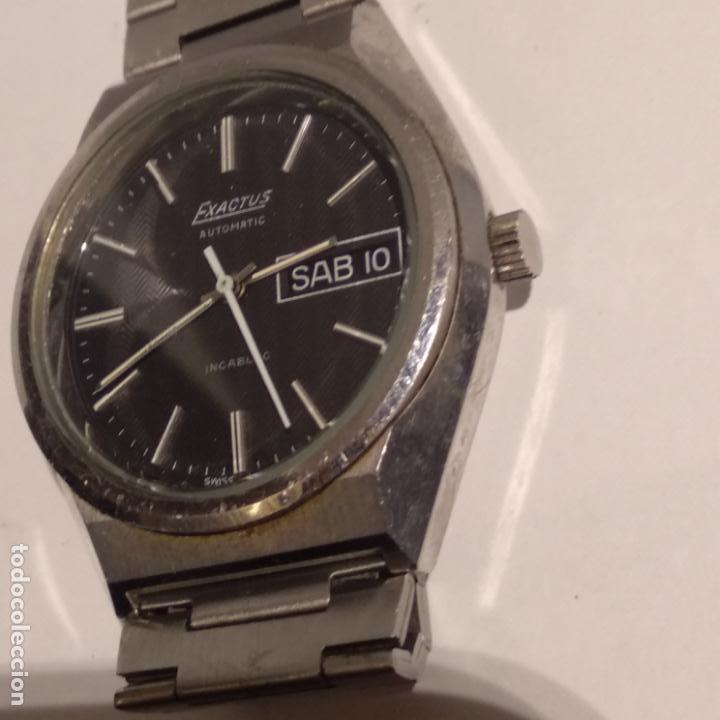 Relojes autom&aacute;ticos: Reloj exactus automatic incabloc funcionando correctamente - Foto 3