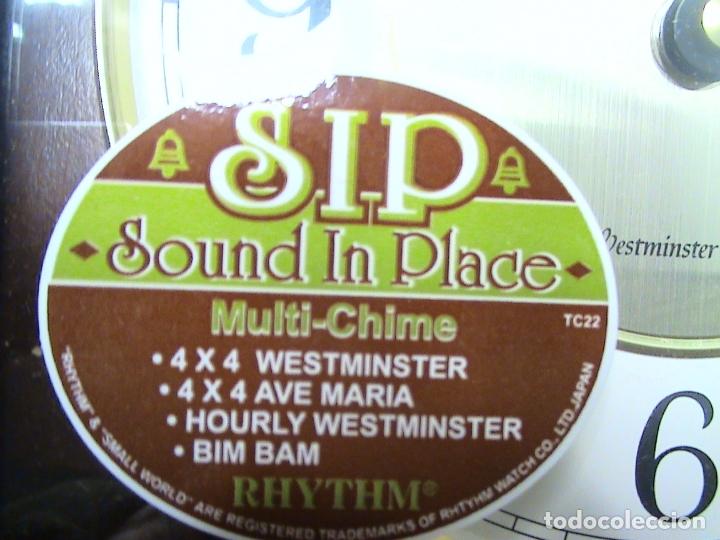 Relojes autom&aacute;ticos: reloj de pared de p&eacute;ndulo con pilas marca westminster time - Foto 6