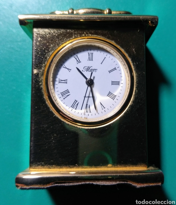 Relojes autom&aacute;ticos: Reloj miniatura dorado - Foto 2
