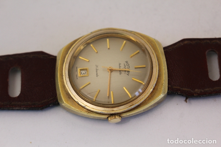 Relojes autom&aacute;ticos: Reloj Autom&aacute;tico de Caballero. Marca Rotary. Funcionando. Swiss made. - Foto 5