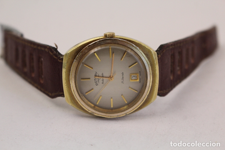 Relojes autom&aacute;ticos: Reloj Autom&aacute;tico de Caballero. Marca Rotary. Funcionando. Swiss made. - Foto 6