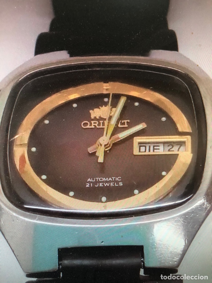 Relojes autom&aacute;ticos: Reloj autom&aacute;tico orient Vintage funcionando - Foto 3