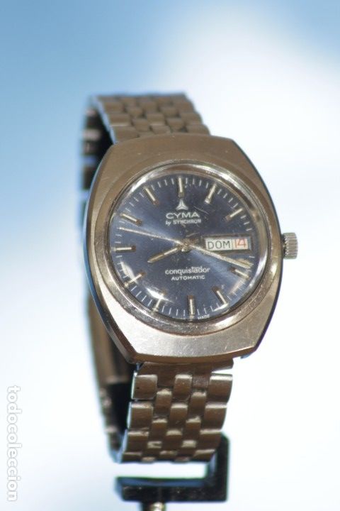 Relojes autom&aacute;ticos: RELOJ CYMA BY SYNCHRON AUTOMATICO VINTAGE FUNCIONA OK. - Foto 1