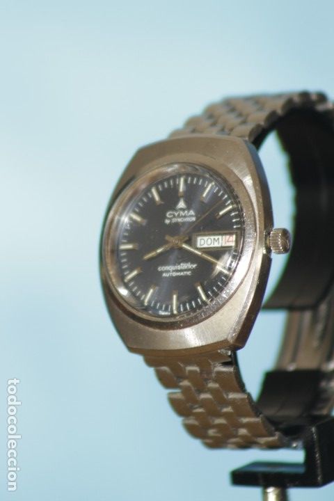Relojes autom&aacute;ticos: RELOJ CYMA BY SYNCHRON AUTOMATICO VINTAGE FUNCIONA OK. - Foto 7