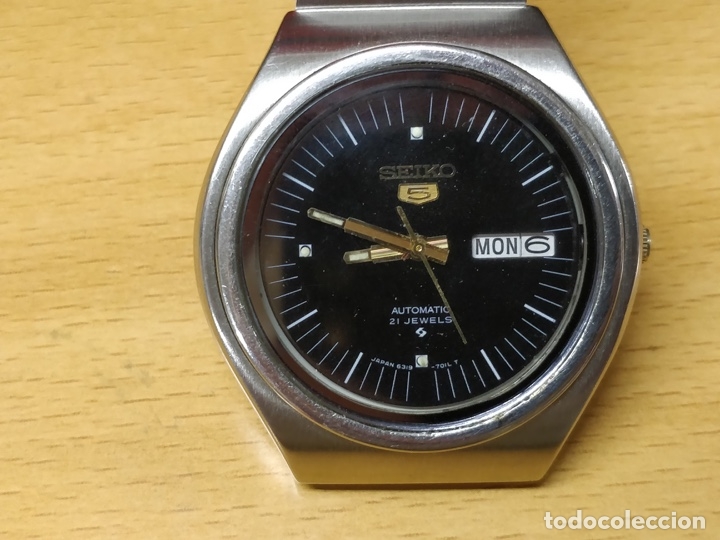 Relojes autom&aacute;ticos: RELOJ SEIKO DE PULSERA AUTOM&Aacute;TICO. CORREA MARCA SAINO. - Foto 2