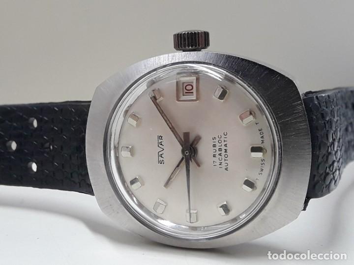 Montre Vintage SAVAR Petit Vert 7334 - Mécanique Manuelle (années 60) - NEUVE NOS Avec étiquettes