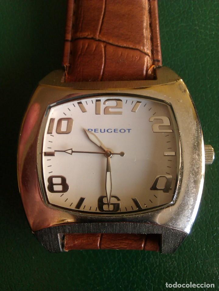 Relojes autom&aacute;ticos: Reloj Peugot Quartz - Correa Cuero - Foto 2