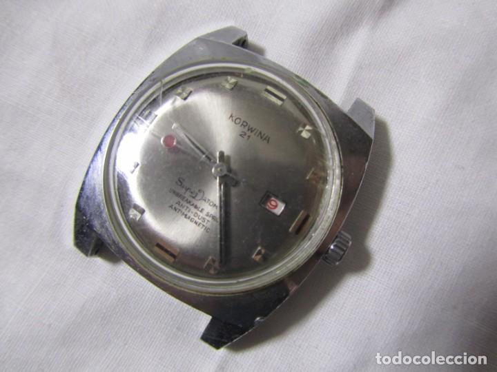 Relojes autom&aacute;ticos: Reloj de pulsera autom&aacute;tico Korwina 21 Super Datomatic, funcionando - Foto 2