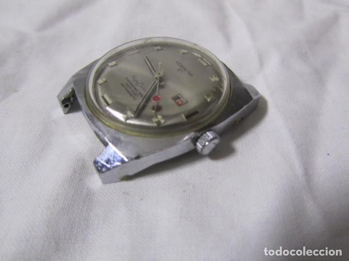Relojes autom&aacute;ticos: Reloj de pulsera autom&aacute;tico Korwina 21 Super Datomatic, funcionando - Foto 4