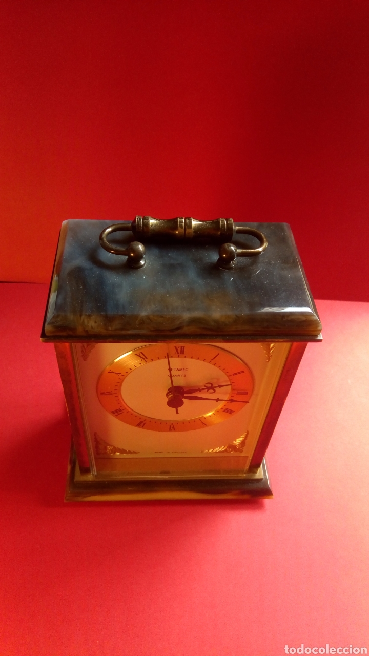 Relojes autom&aacute;ticos: RELOJ SOBREMESA MARMOL Y BRONCE - Foto 2