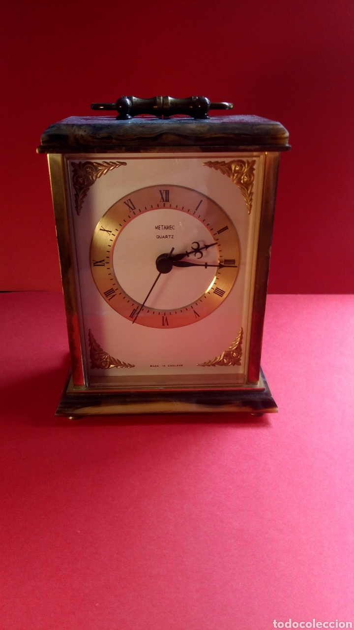 Relojes autom&aacute;ticos: RELOJ SOBREMESA MARMOL Y BRONCE - Foto 1