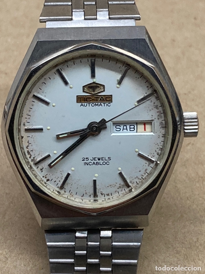 Relojes autom&aacute;ticos: Reloj Tic Tac autom&aacute;tico vintage - Foto 4